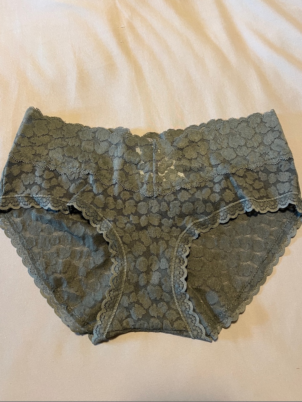 Aerie Green Lace Cheeky Panty
